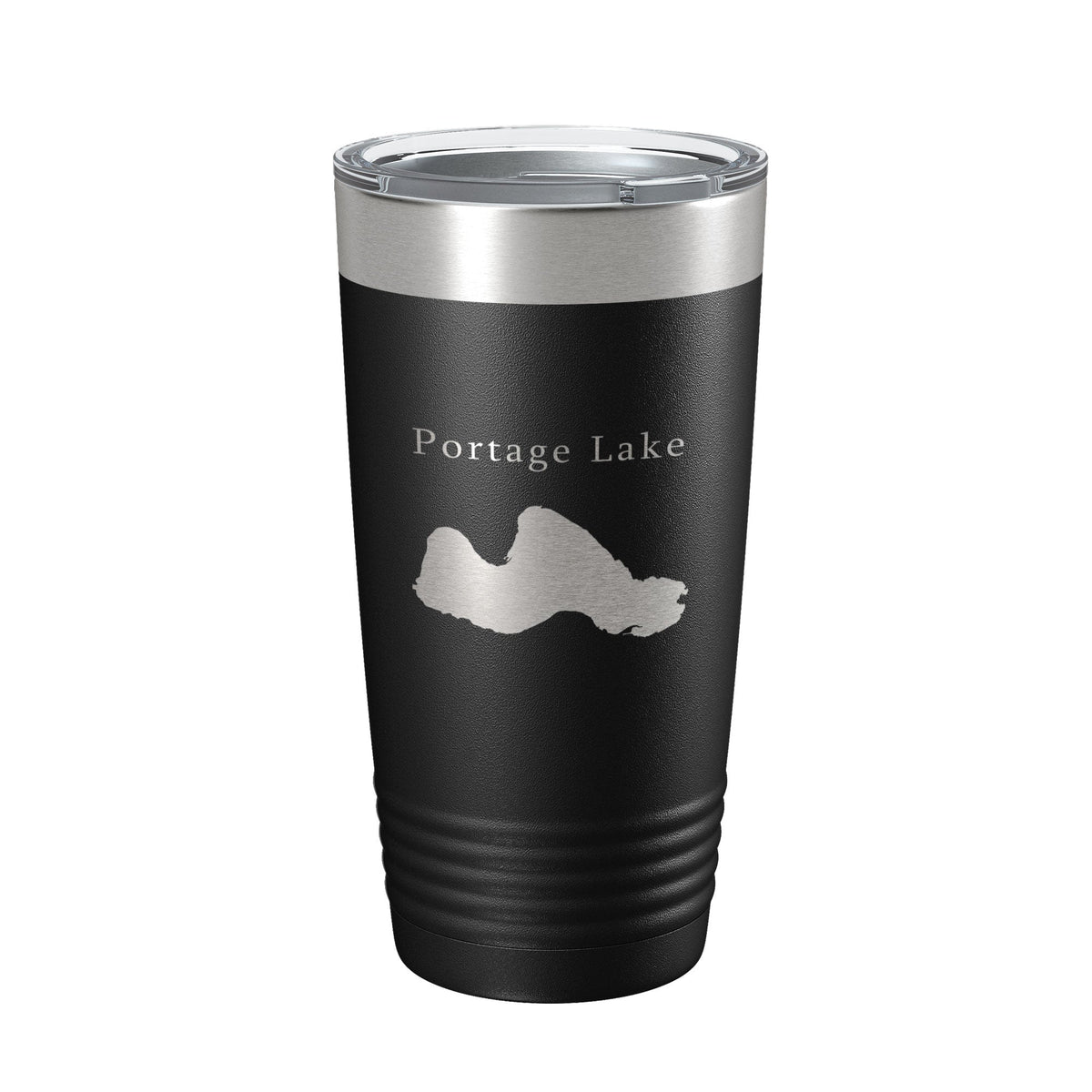 Portage Lake Map Tumbler Travel Mug Insulated Laser Engraved Coffee Cup Manistee County Michigan 20 oz-5