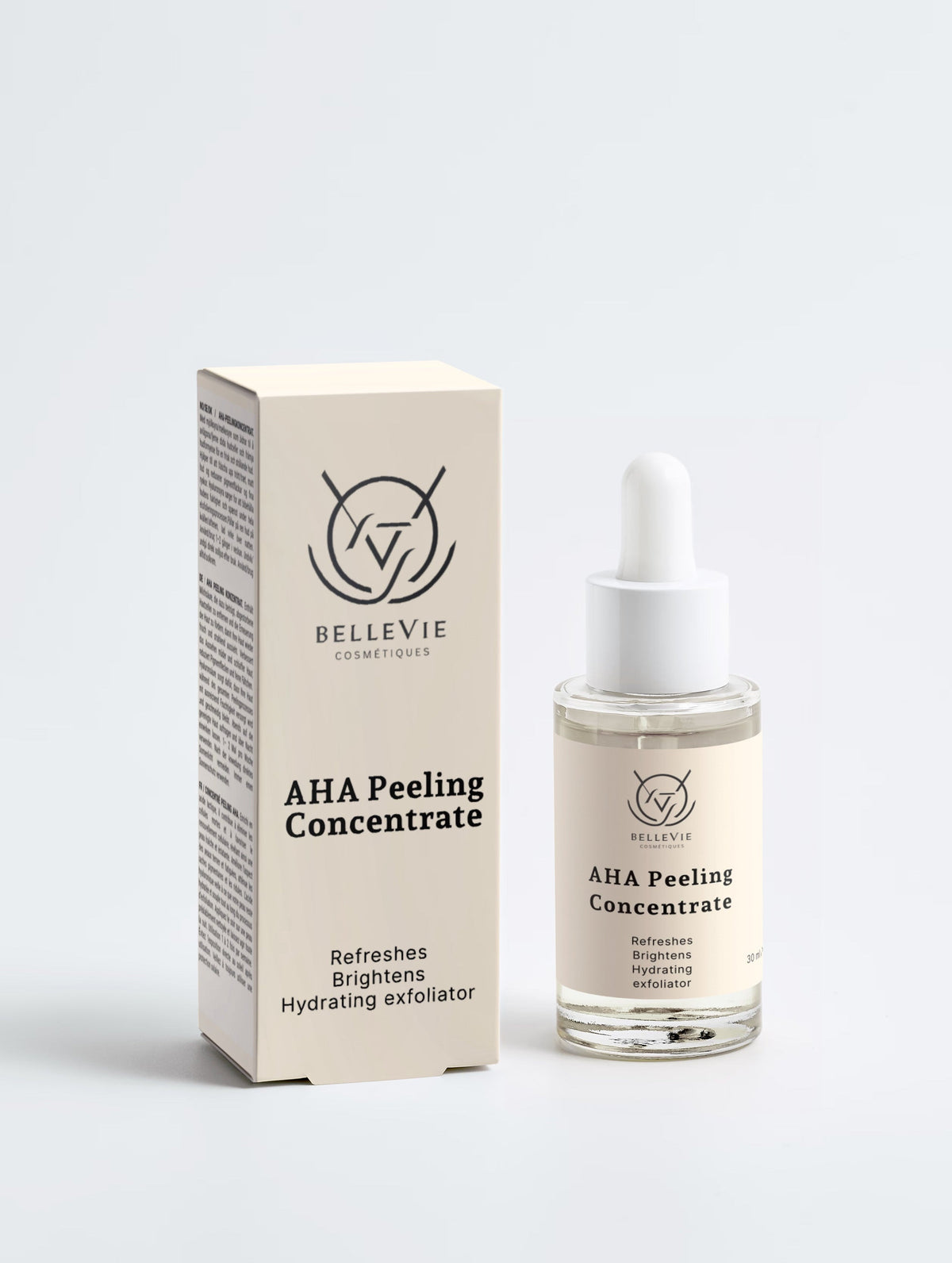 AHA Peeling Concentrate 30ml – Overnight 10% Lactic Acid Peel for Smooth & Glowing Skin