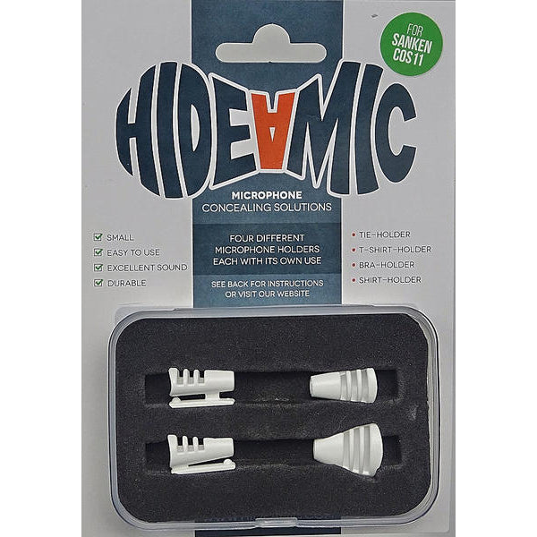 Hide-A-Mic COS11 Set 4 different holders (Beige, White, Clear, Black, Grey)