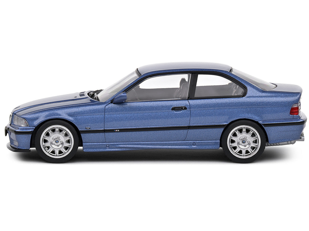 1999 BMW E36 M3 Coupe Estoril Blue Metallic 1/43 Diecast Model Car by Solido