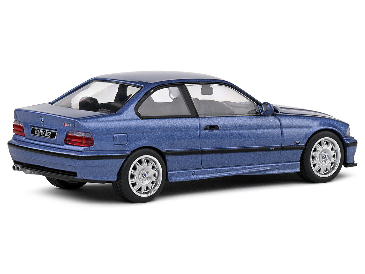1999 BMW E36 M3 Coupe Estoril Blue Metallic 1/43 Diecast Model Car by Solido