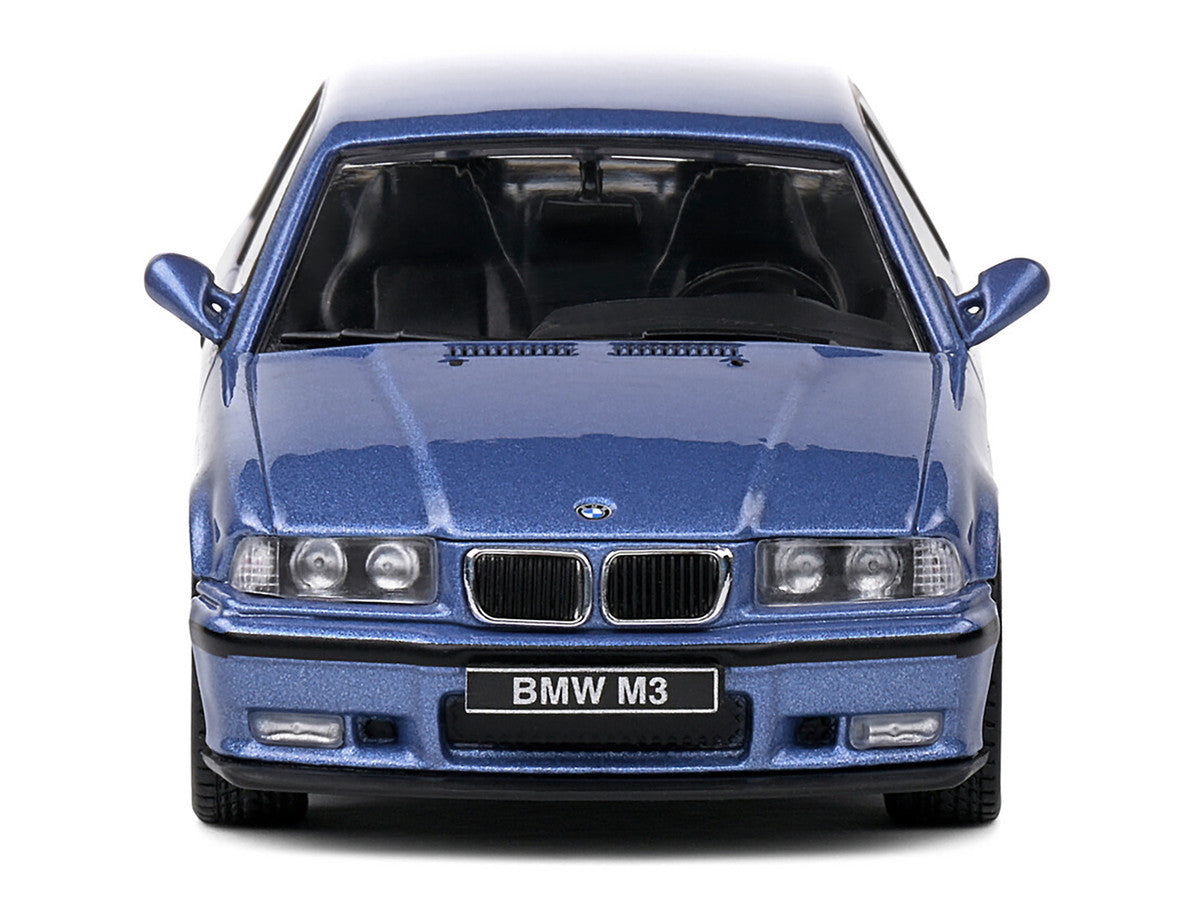1999 BMW E36 M3 Coupe Estoril Blue Metallic 1/43 Diecast Model Car by Solido