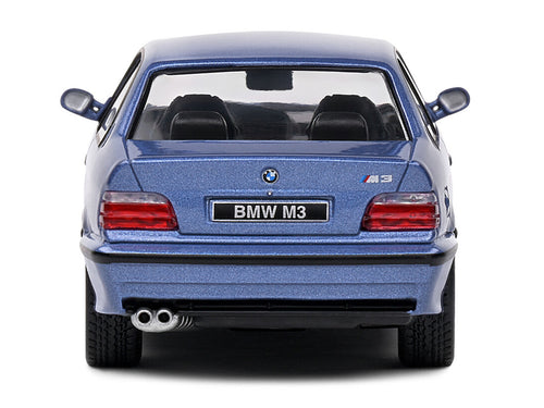 1999 BMW E36 M3 Coupe Estoril Blue Metallic 1/43 Diecast Model Car by Solido